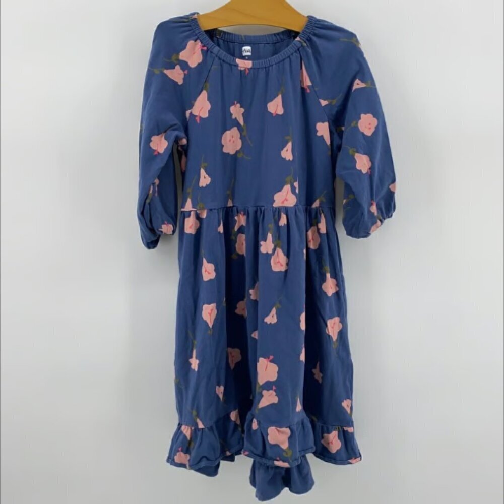 Tea Collections Girl's Floral Ruffle Hem Dress - Size 8 - Like New!